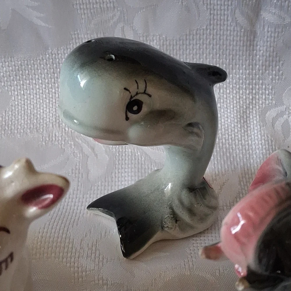 Ceramic Animal Figurines Set